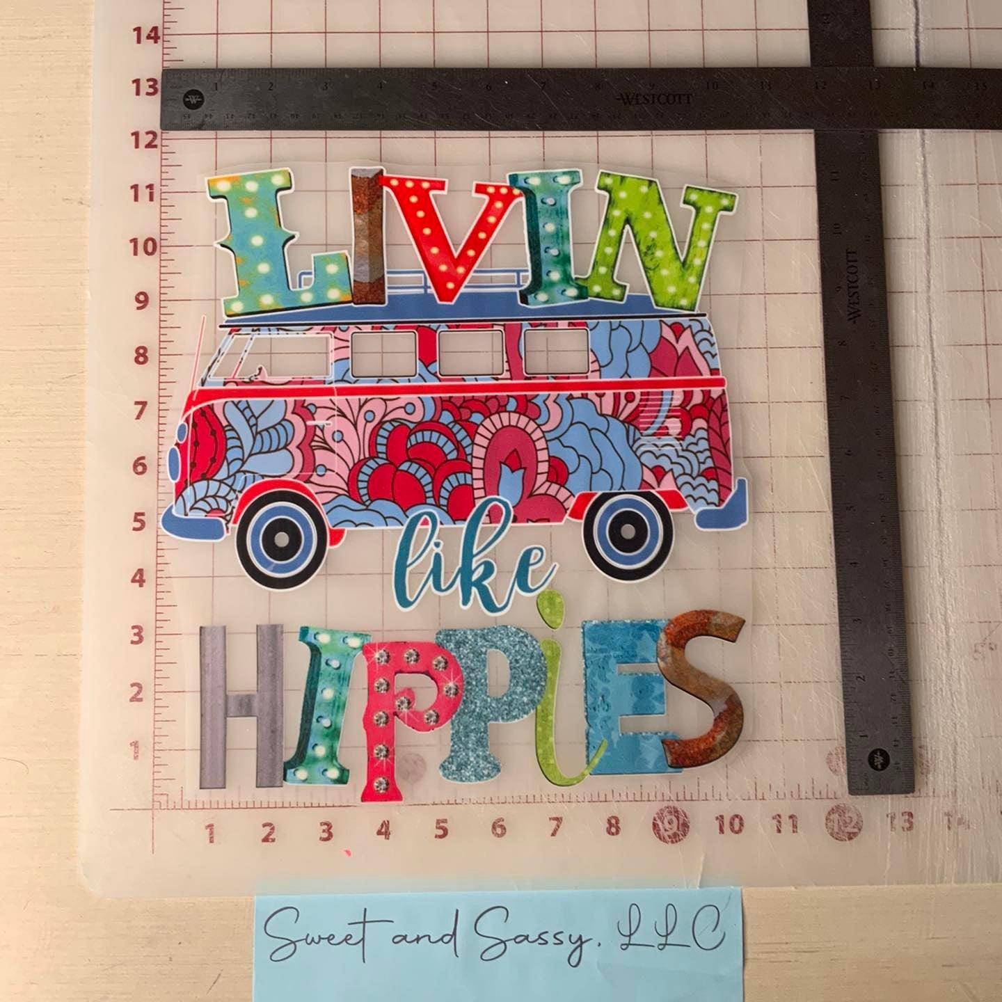 Livin like Hippies DTF Transfer Design