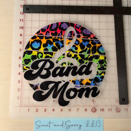 Band Mom Circle DTF Transfer Design