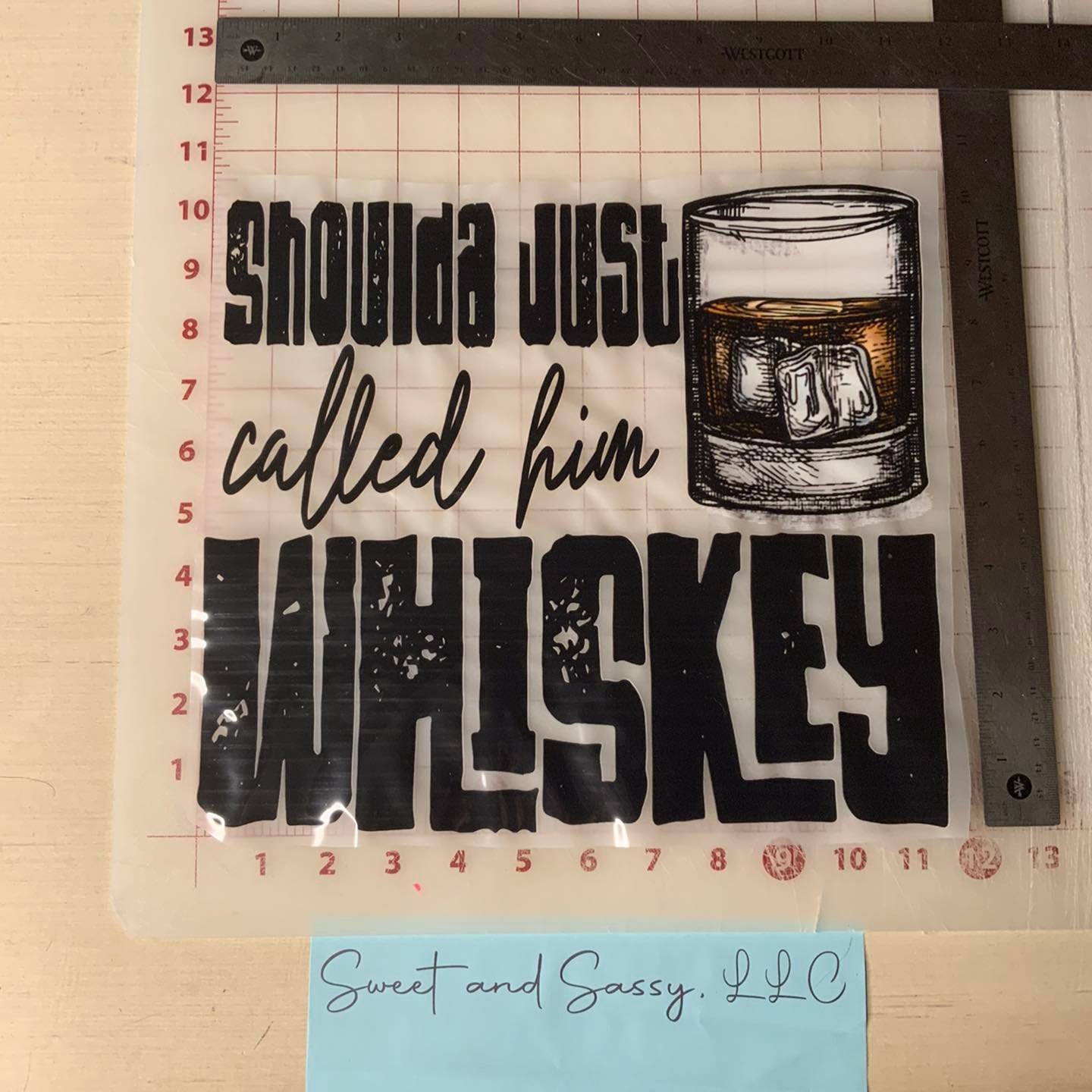 Shoulda just called him Whiskey DTF Transfer Design