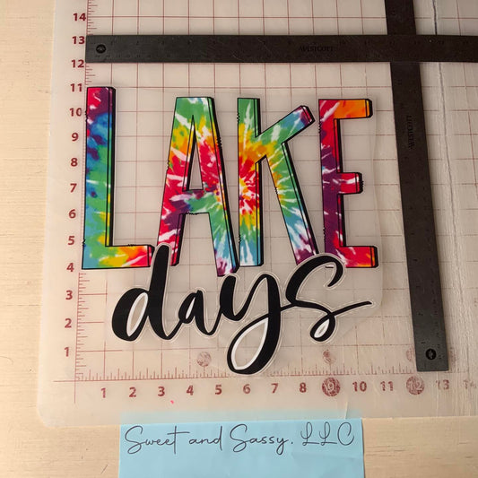 Lake Days DTF Transfer Design