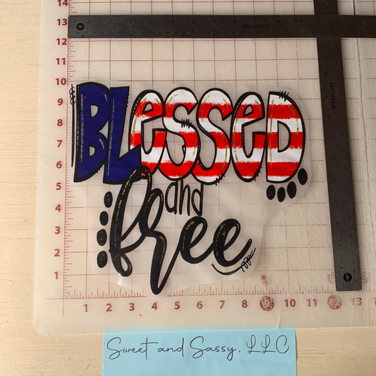 Blessed & Free DTF Transfer Design