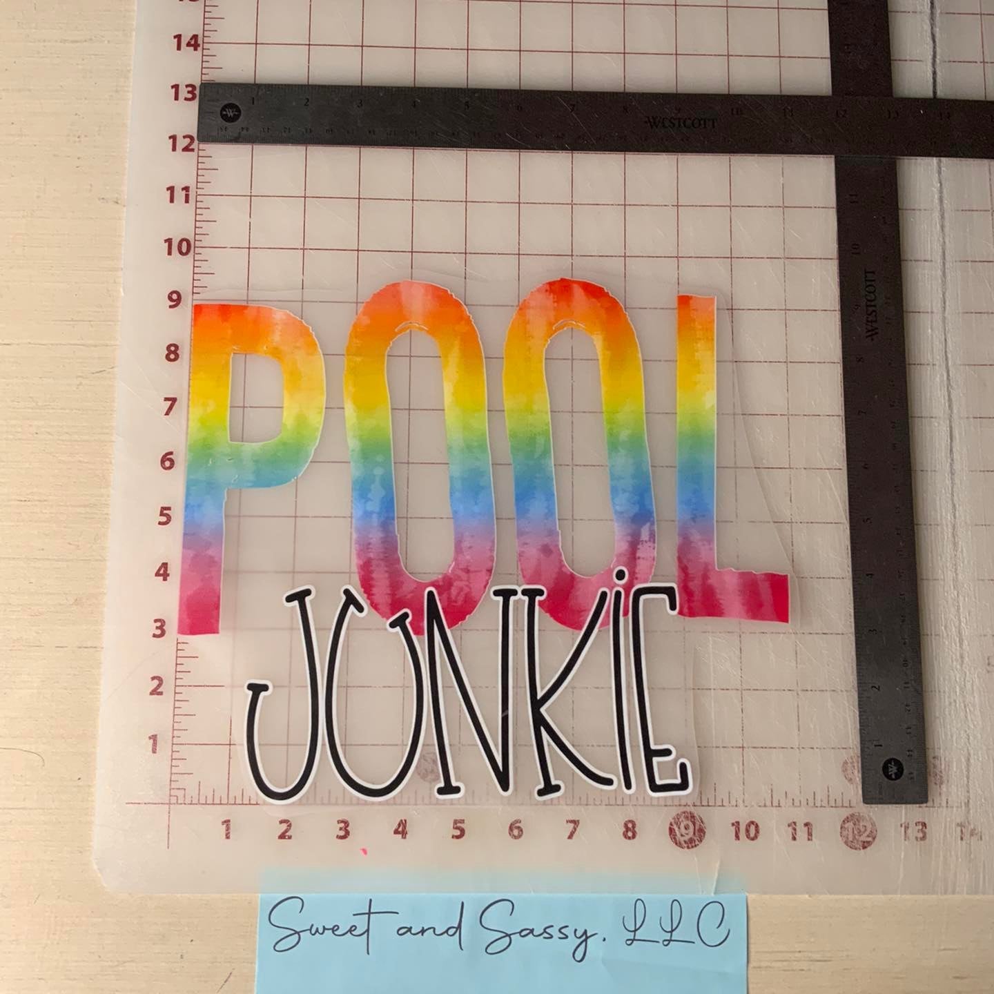 POOL Junkie DTF Transfer Design