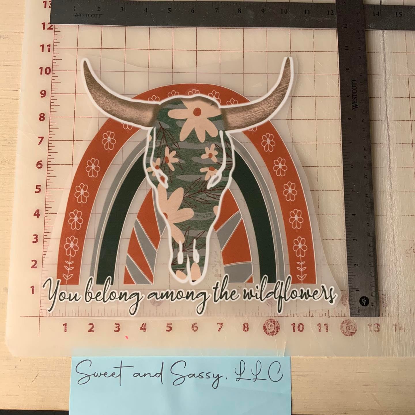 You belong among the Wildflowers DTF Transfer Design