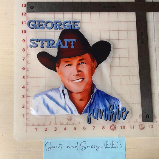 George Strait Junkie DTF Transfer Design
