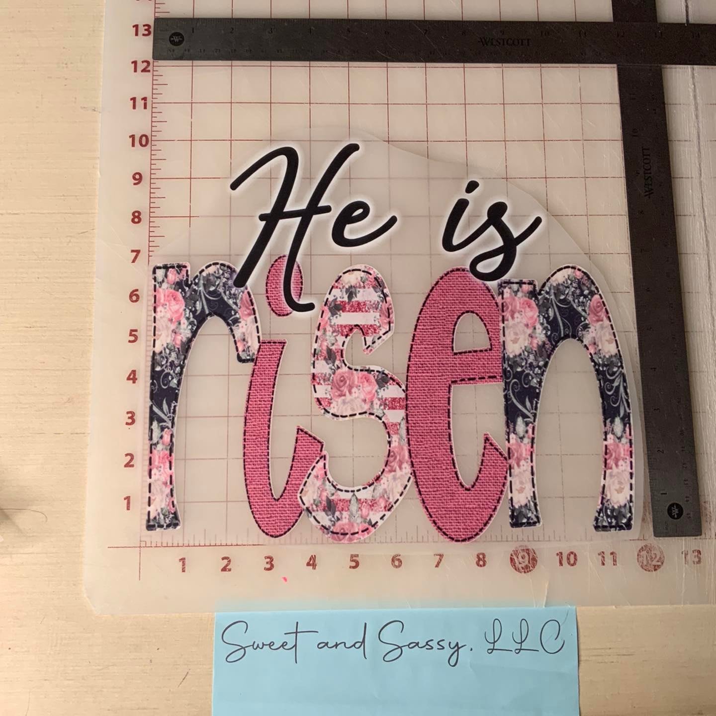 He is RISEN DTF Transfer Design