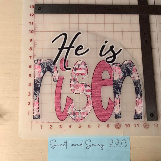 He is RISEN DTF Transfer Design