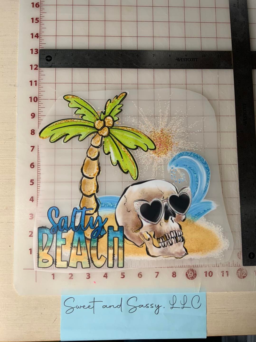 Salty Beach DTF Transfer Design