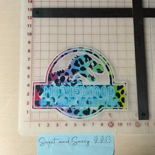 Motherhood is a walk in the Park DTF Transfer Design