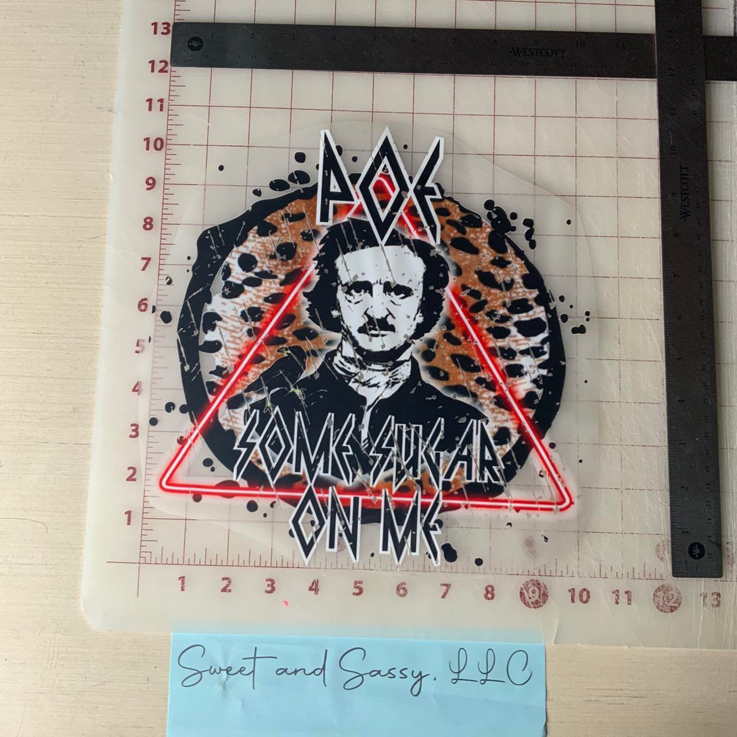 Poe Some Sugar on Me DTF Transfer Design