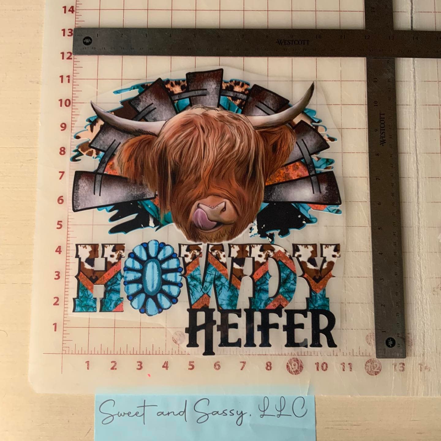 HOWDY Heifer DTF Transfer Design