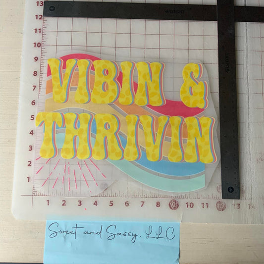 Vibin & Thrivin Leopard Lips DTF Transfer Design