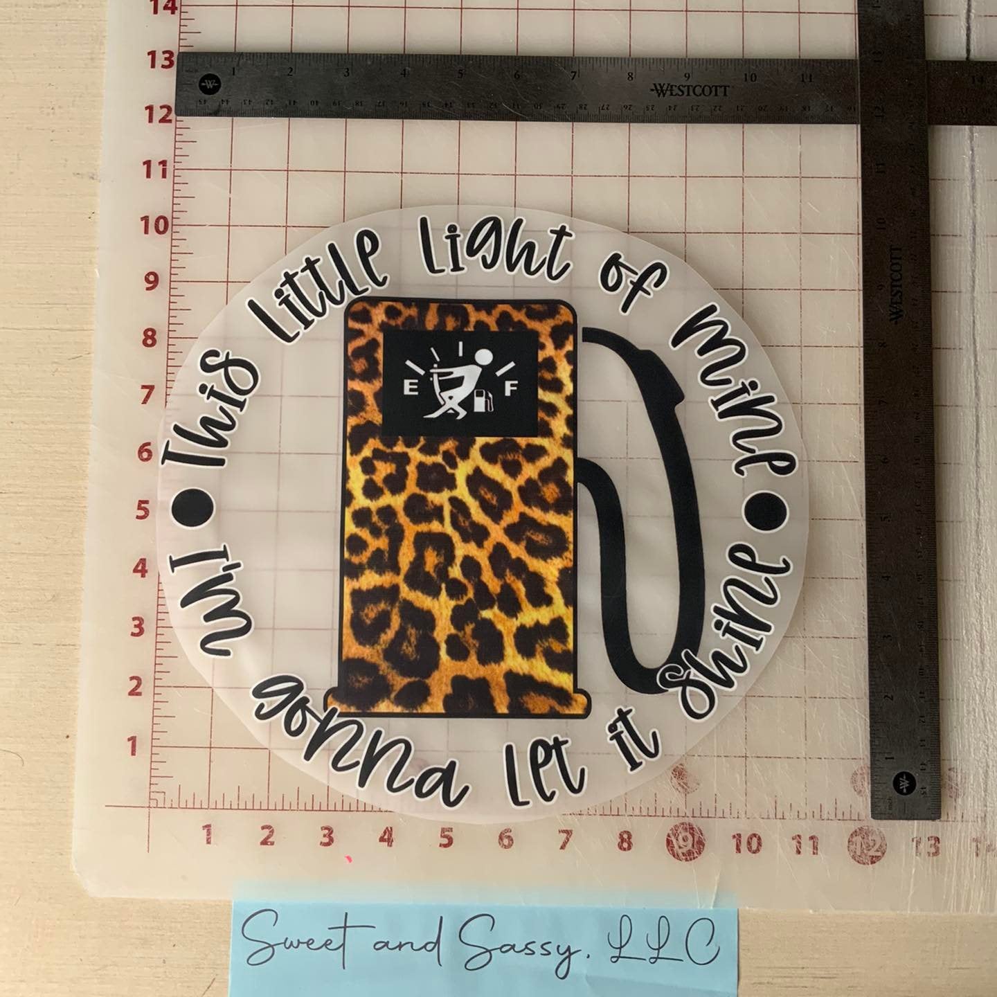 This little light of mine I'm going to let it Shine DTF Transfer Design