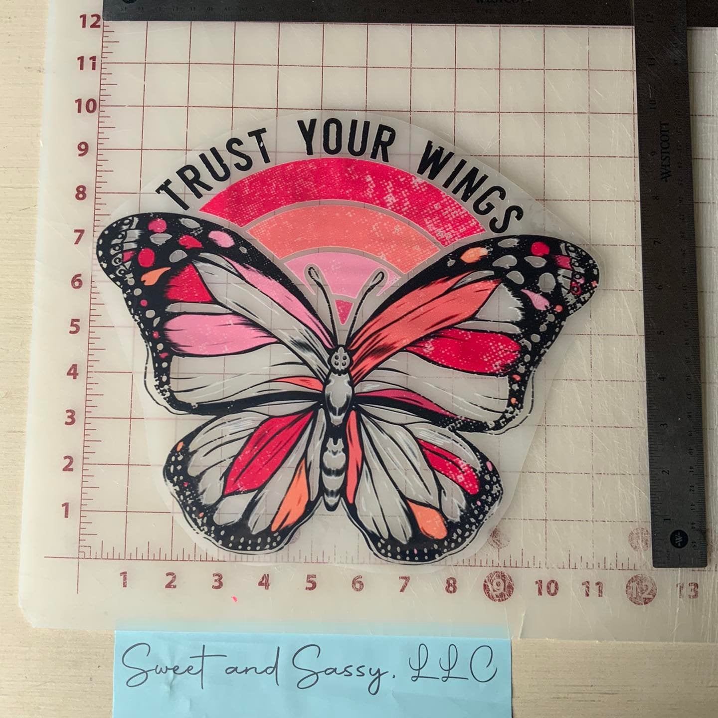 Trust Your Wings DTF Transfer Design