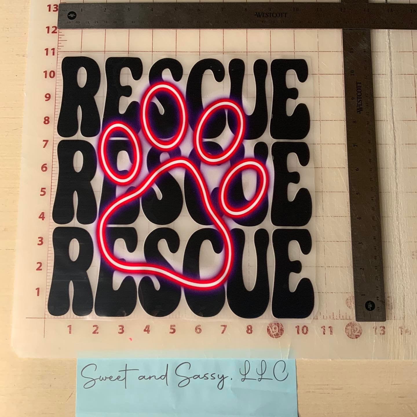 RESCUE DTF Transfer Design