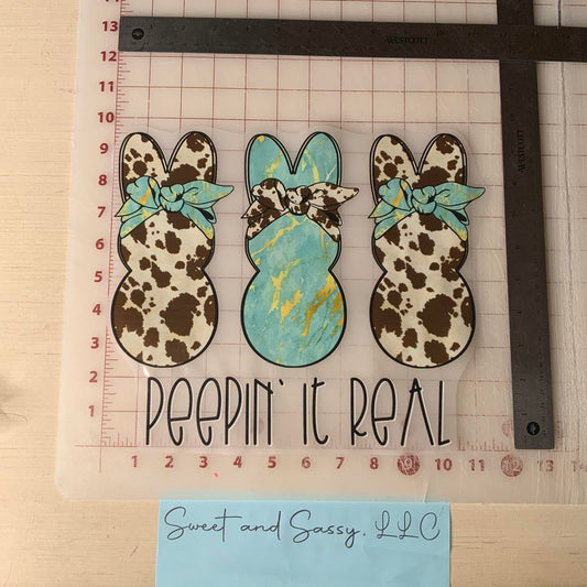 Peepin It Real DTF Transfer Design