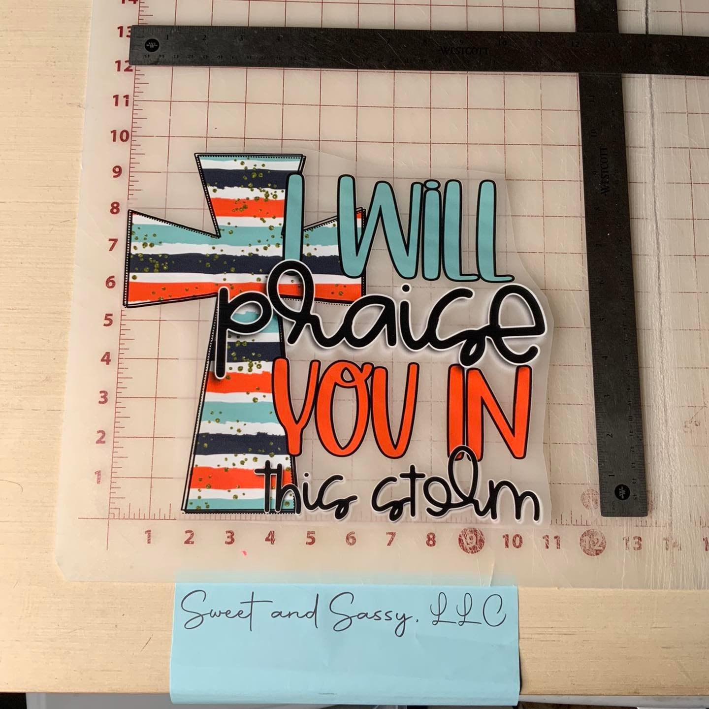 I will praise you in this Storm DTF Transfer Design