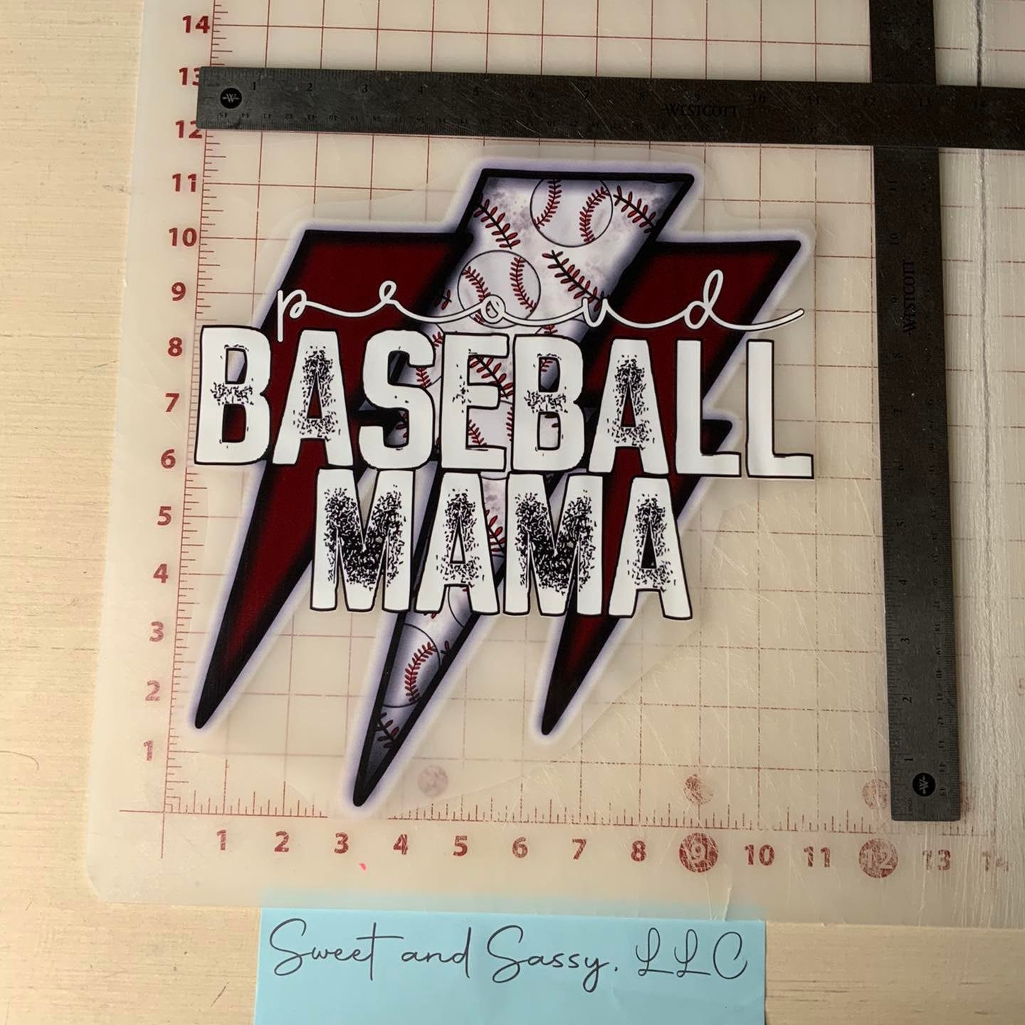Proud Baseball Mama DTF Transfer Design