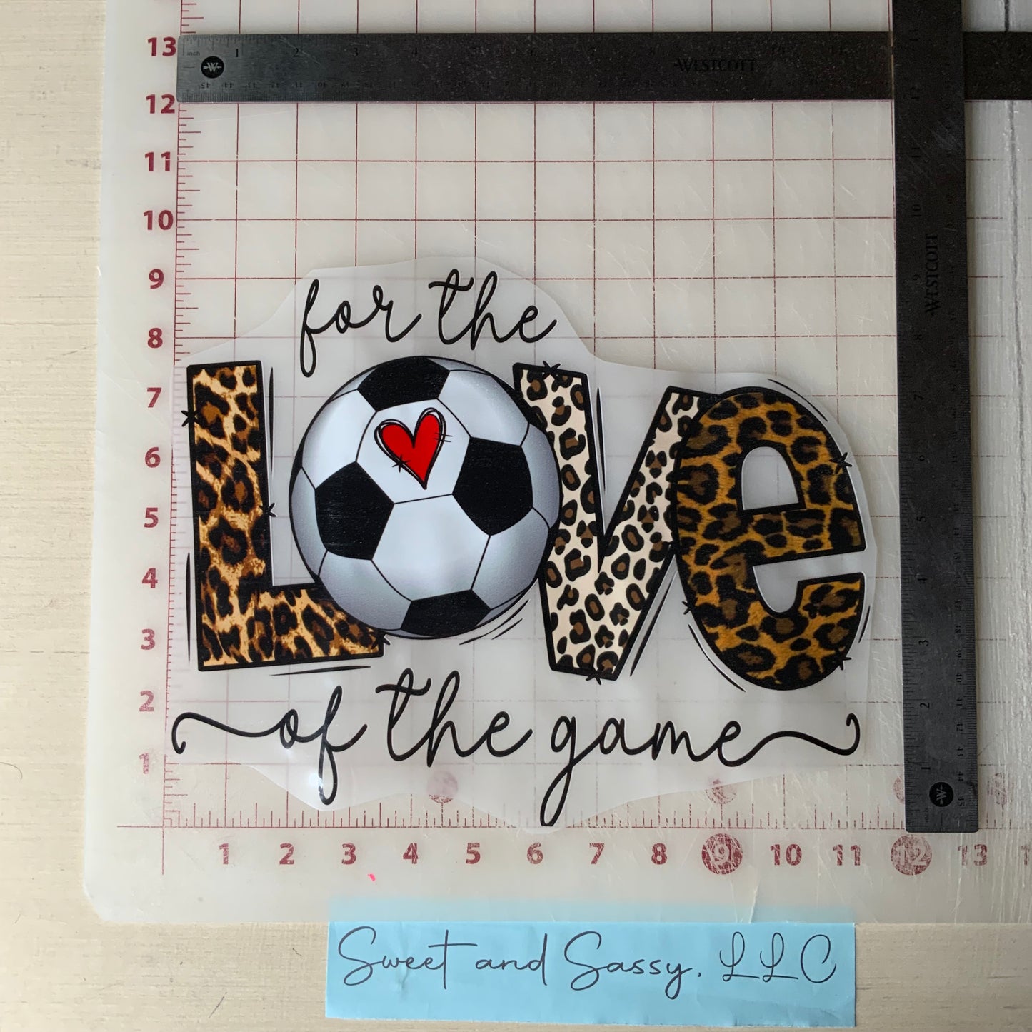 For the LOVE of the game DTF Transfer Design