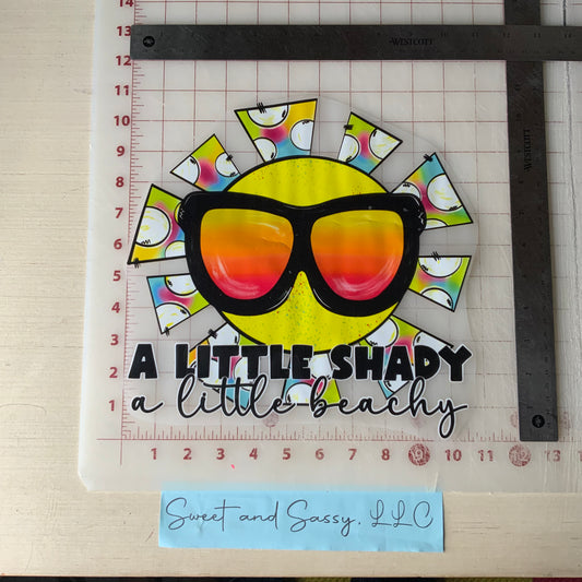 A little Shady A little Beachy DTF Transfer Design