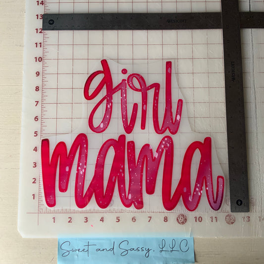 Girl Mama DTF Transfer Design