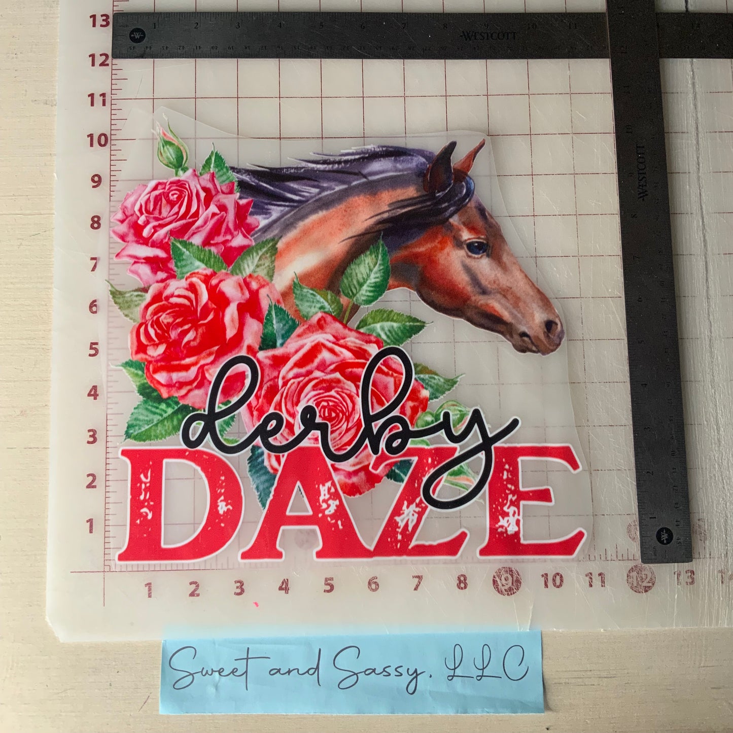 Derby Daze DTF Transfer Design