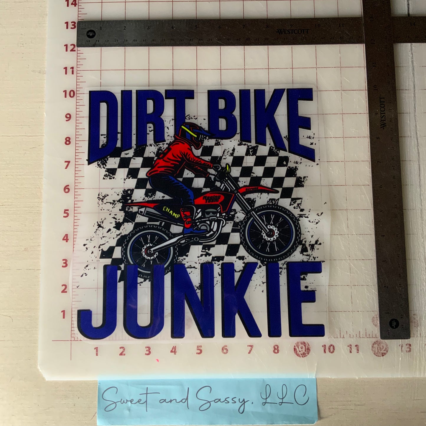 Dirt Bike Junkie DTF Transfer Design