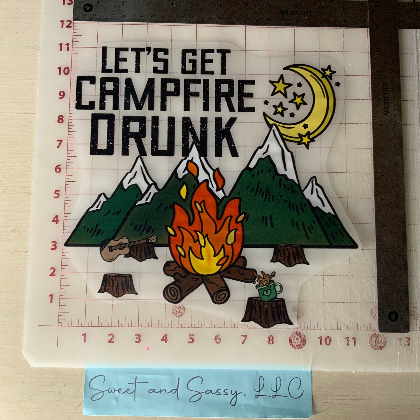 Let's get campfire drunk DTF Transfer Design