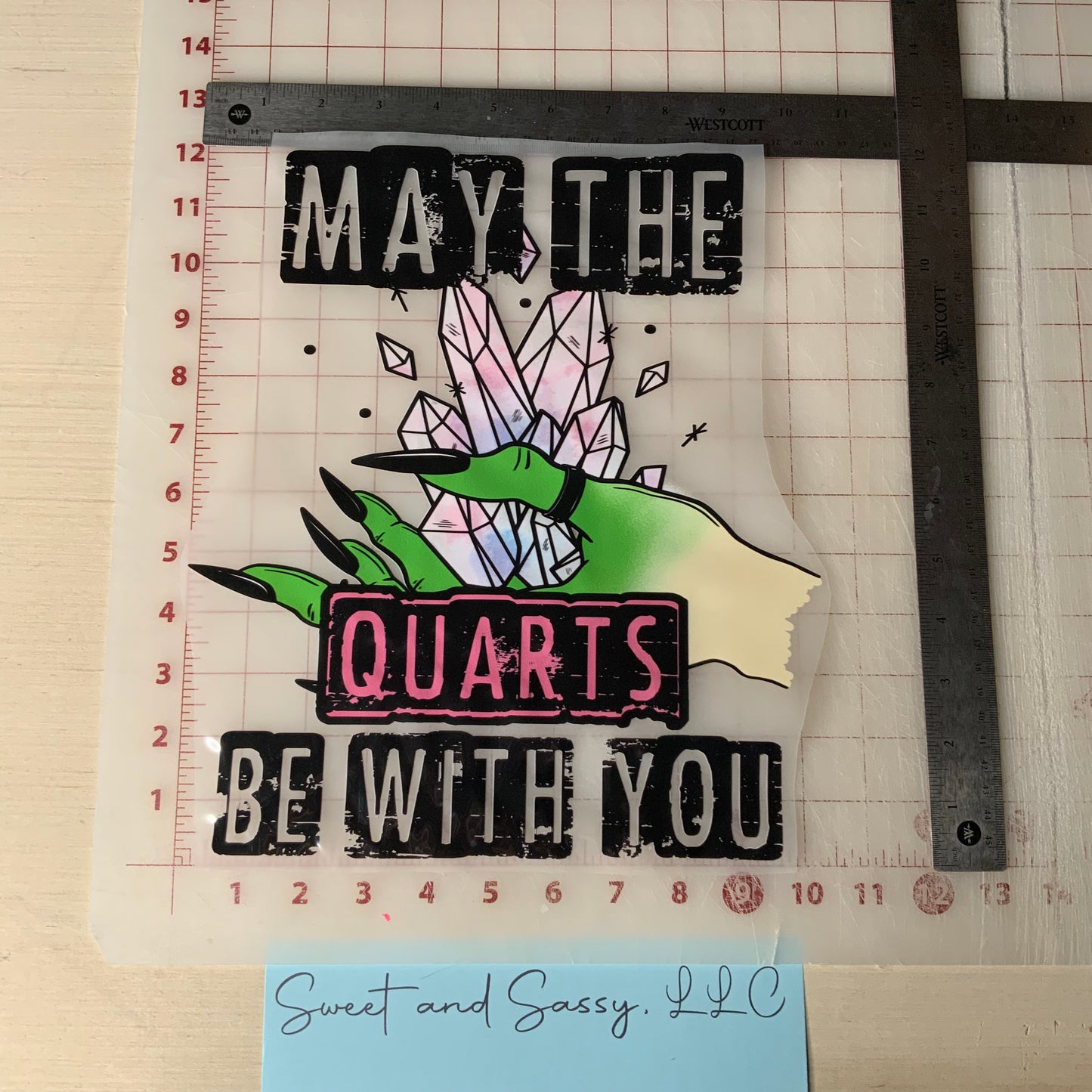 May the QUARTZ be with you DTF Transfer Design