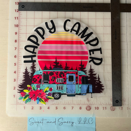 Happy Camper DTF Transfer Design