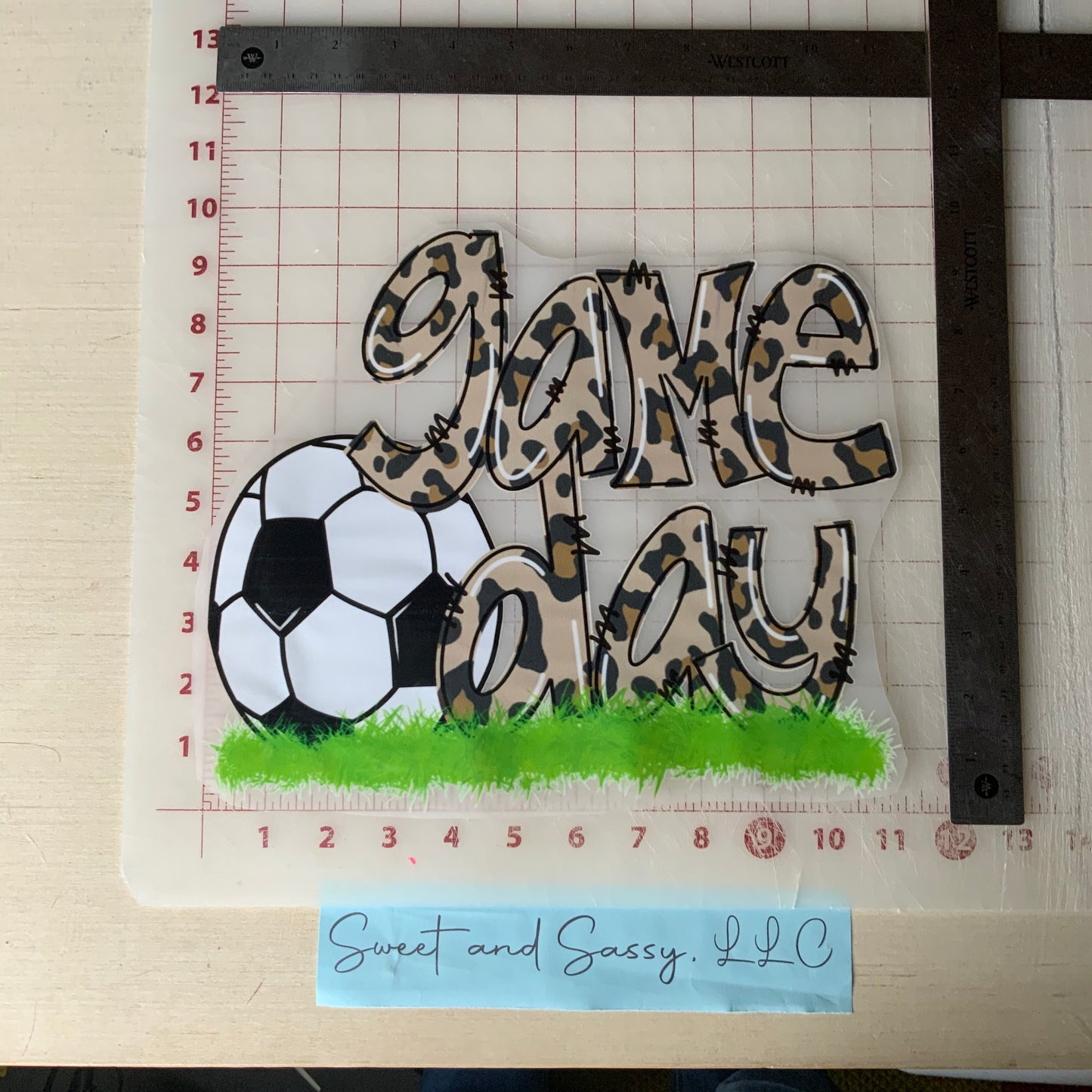 GAME DAY Soccer DTF Transfer Design