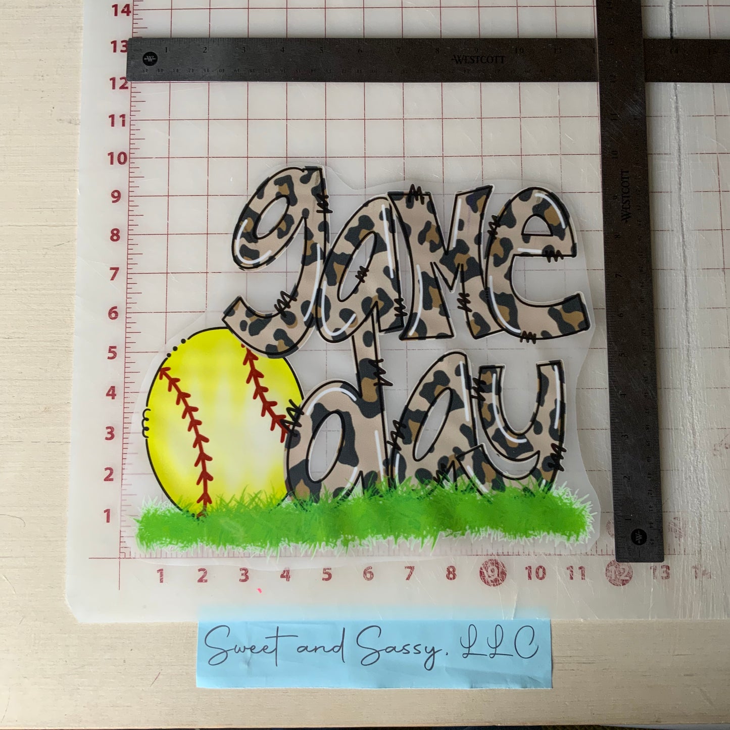 GAME DAY Softball DTF Transfer Design