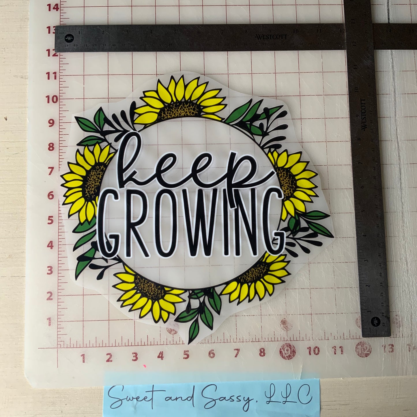 Keep Growing DTF Transfer Design