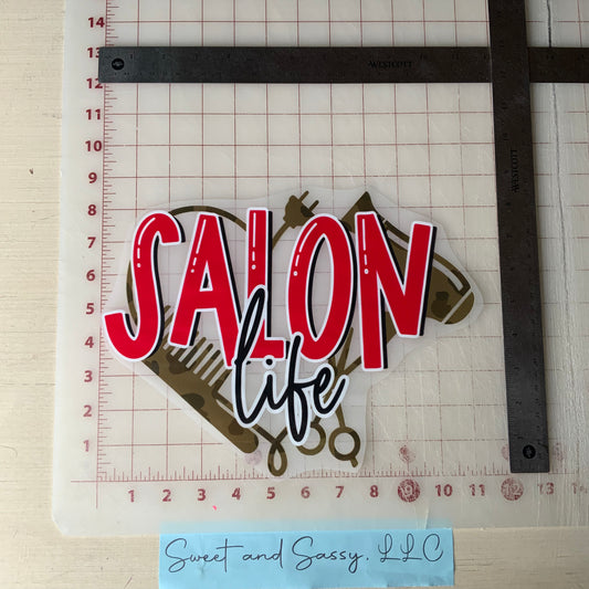 Salon Life DTF Transfer Design