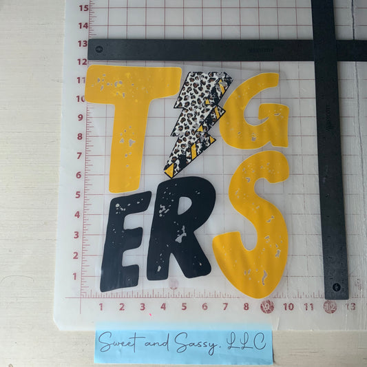 TIGERS DTF Transfer Design