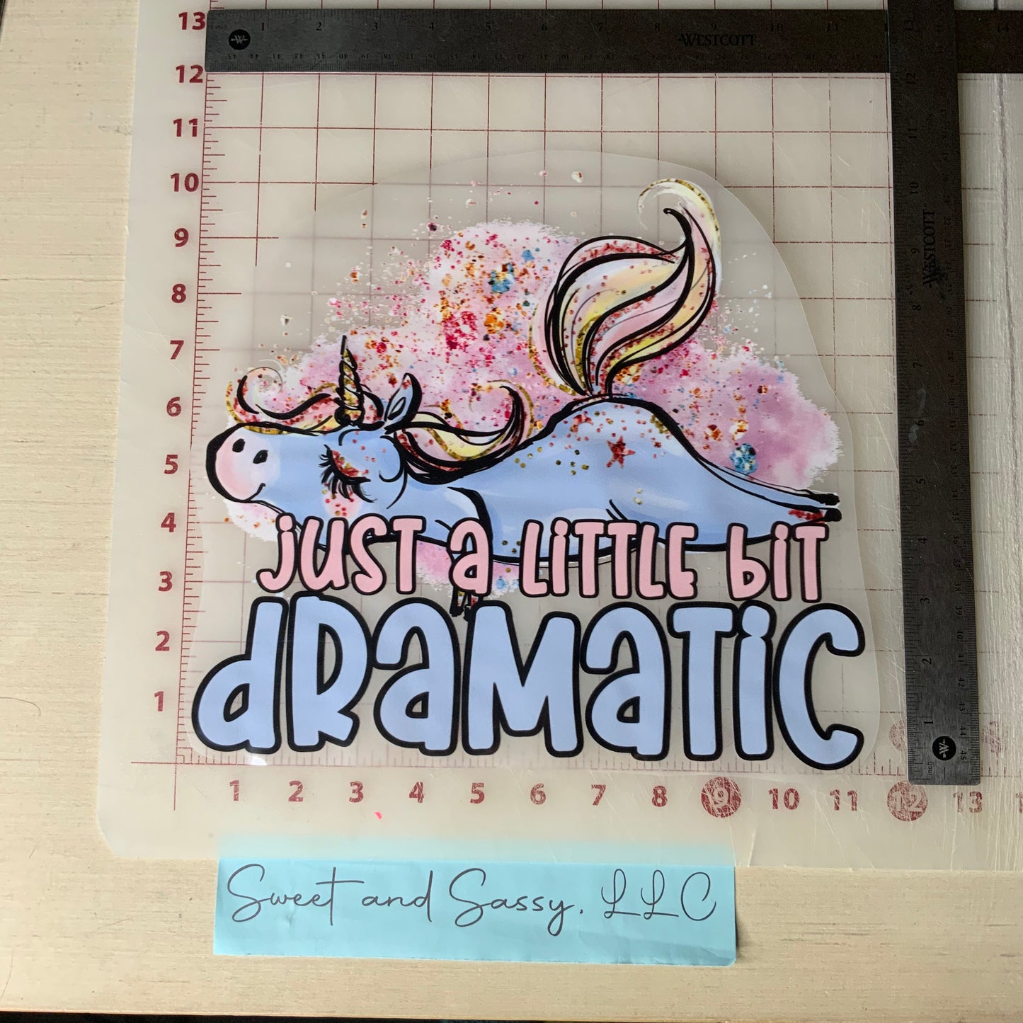 Just a little bit dramatic DTF Transfer Design