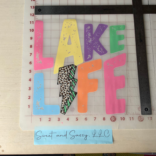 LAKE LIFE Stars DTF Transfer Design