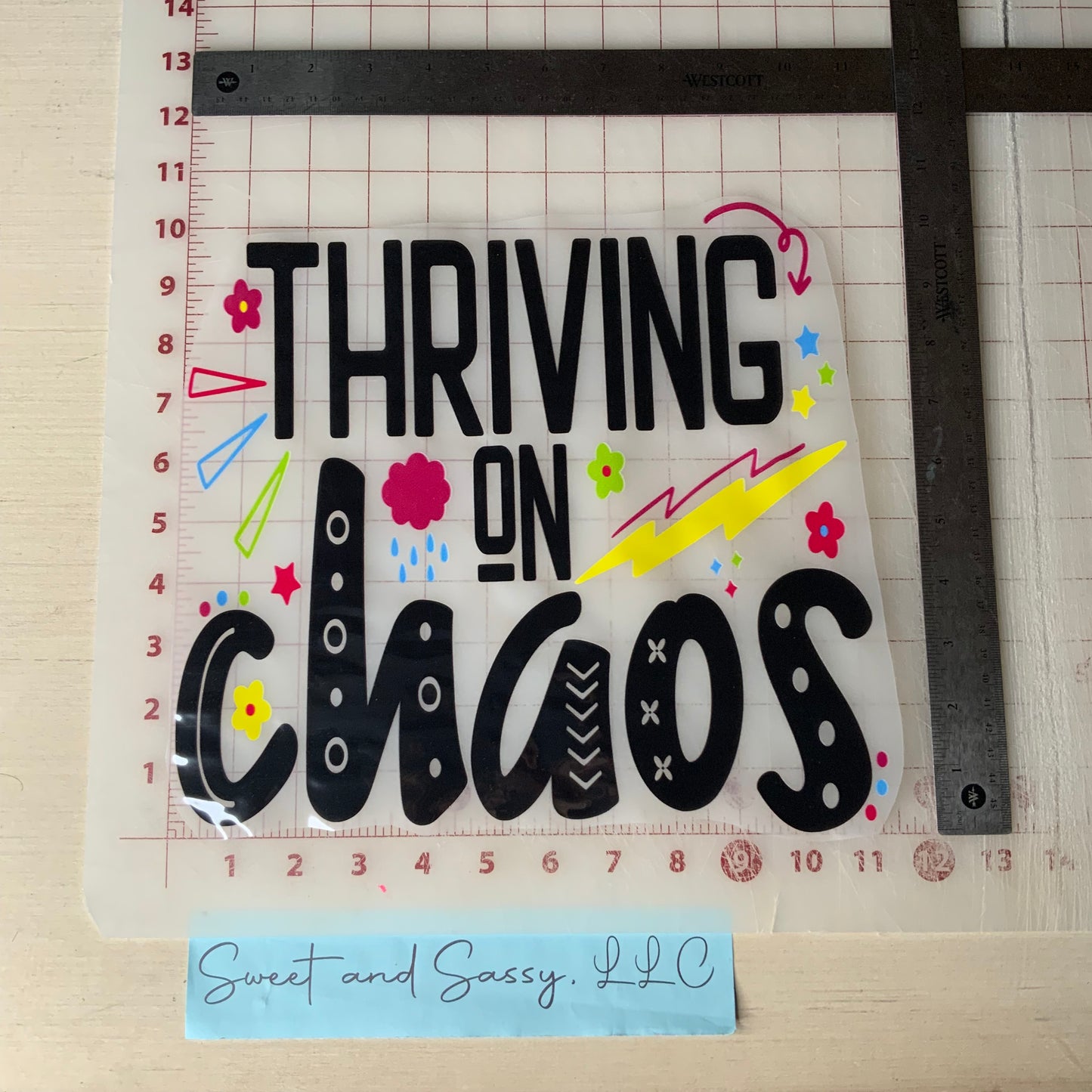 THRIVING ON CHAOS DTF Transfer Design