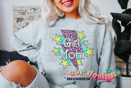 Girl Mom LB DTF Transfer Design