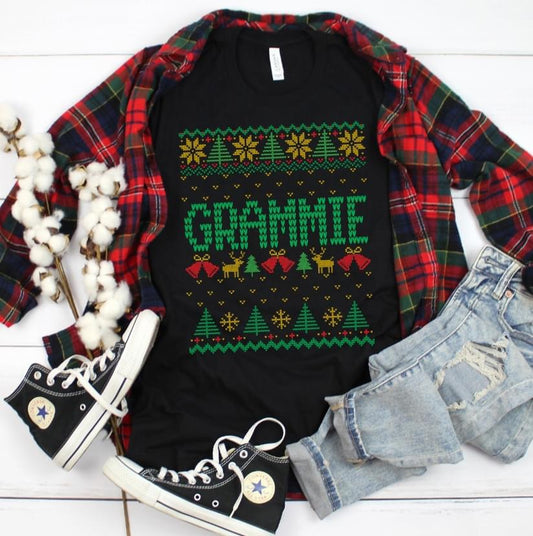 Grammie Christmas  DTF Transfer Design