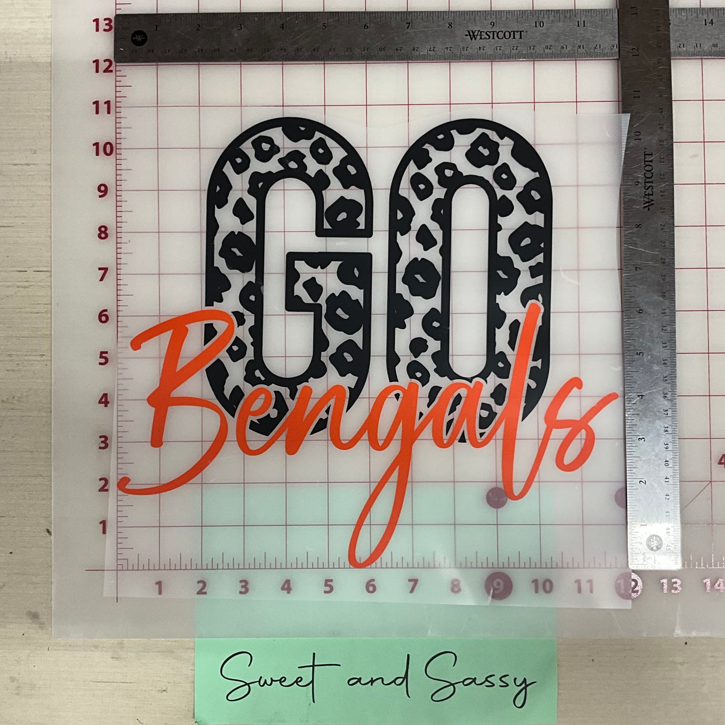 GO Bengals DTF Transfer Design