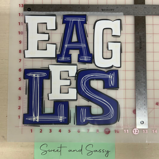 Eagles Boho DTF Transfer Design