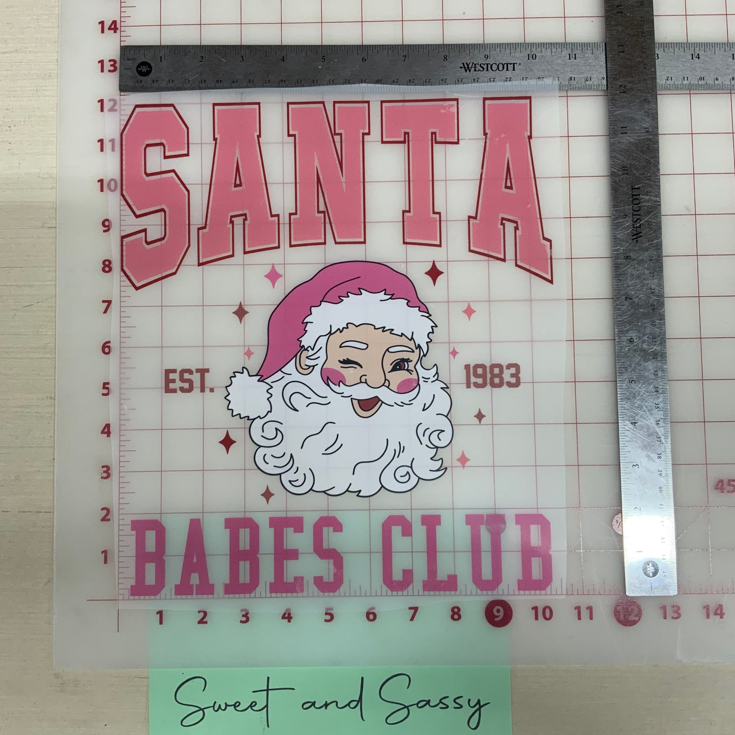 "Santa Babes Club" DTF Transfer Design