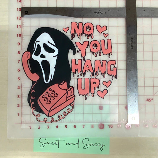 No, you hang up DTF Transfer Design
