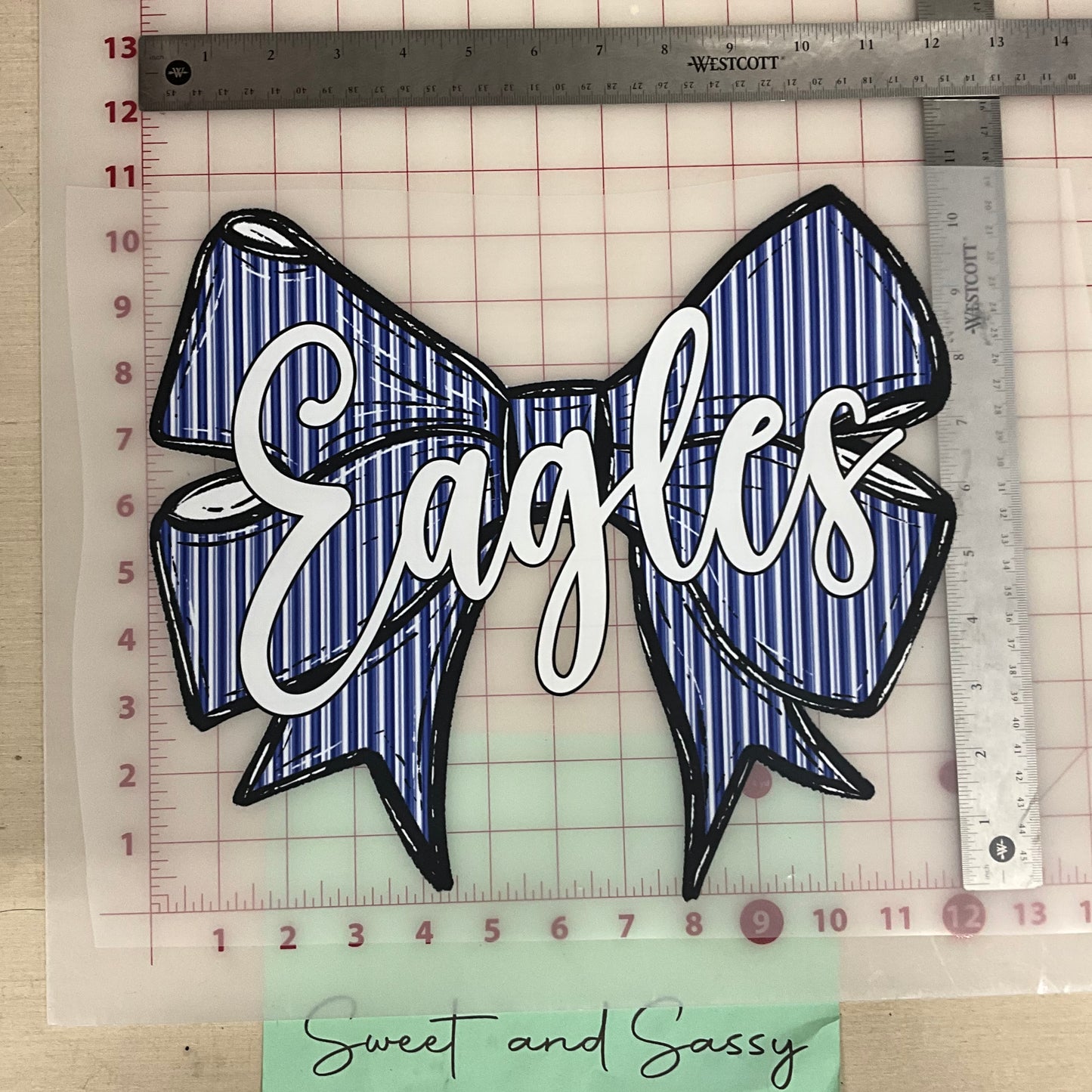 Prepster Bow School Mascot DTF Transfer Design