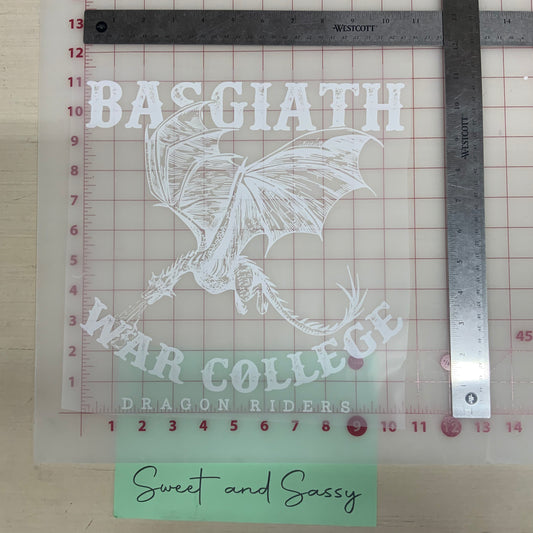 Basgiath War College DTF Transfer Design