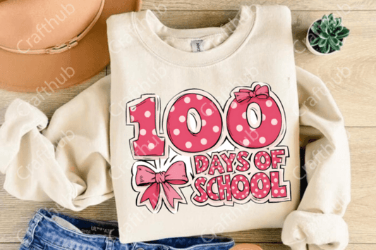 100 Days of School DTF Transfer Designs