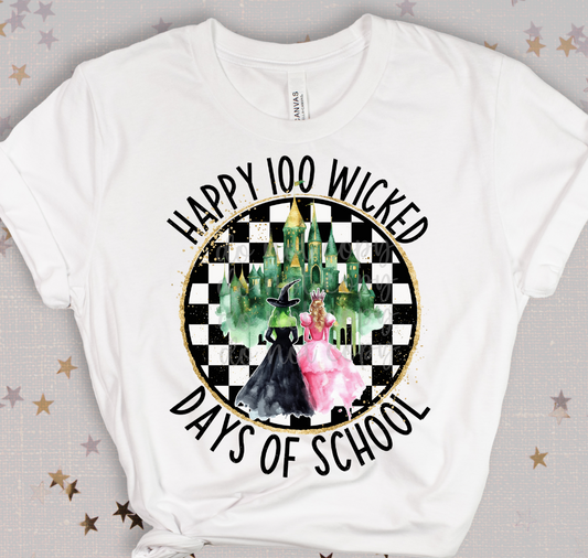 Happy 100 Wicked Days of School DTF Transfer Design