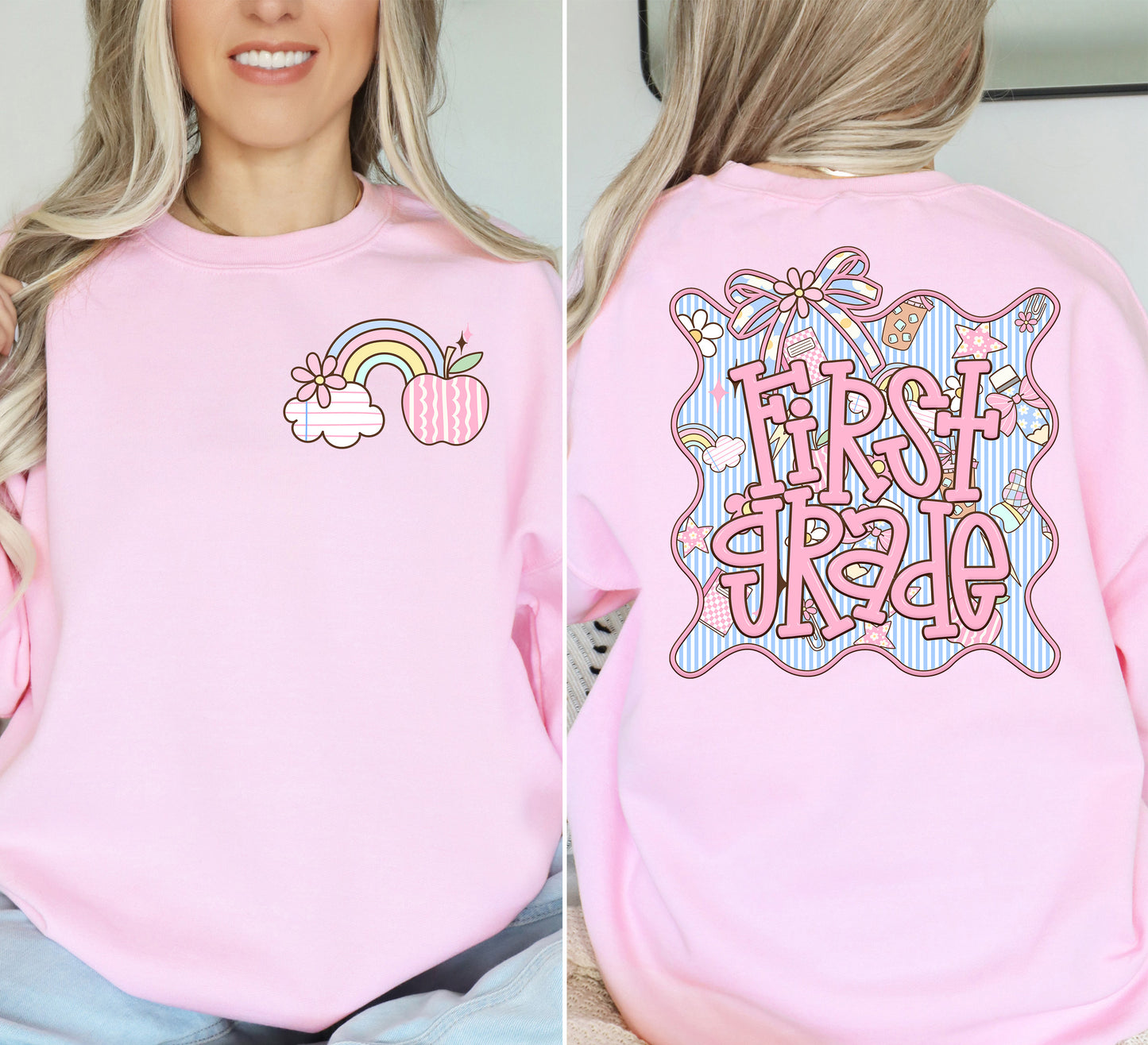 Seersucker Grade Framed DTF Transfer Design includes pocket