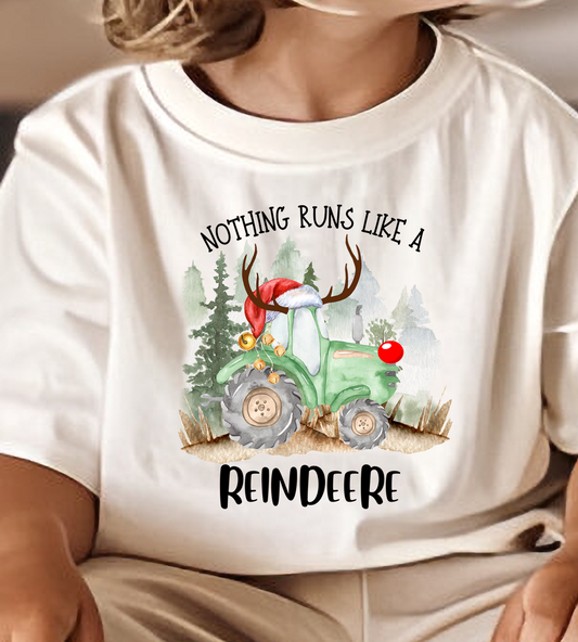 Nothing Runs like a Reindeer DTF Transfer Design