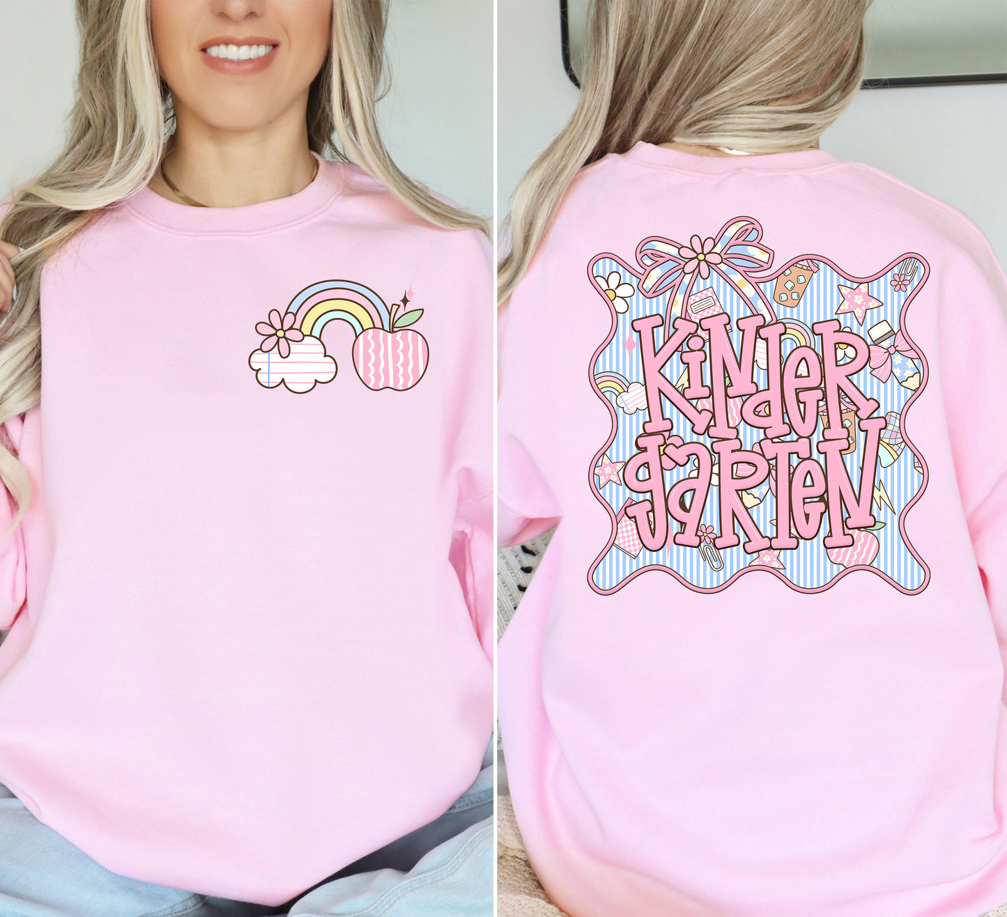 Seersucker Grade Framed DTF Transfer Design includes pocket